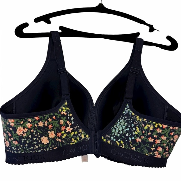 Cacique Lightly Lined No Wire Cotton Bra - Picture 2 of 7